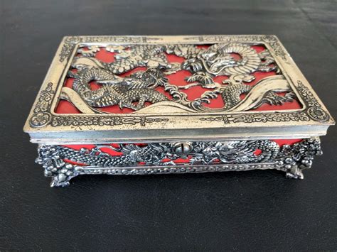 metal jewelry box made in japan|vintage japanese jewelry box.